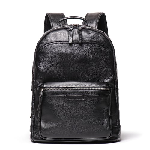 Image of Full Grain Leather Backpack, Men Travel Backpack  LJ 88120