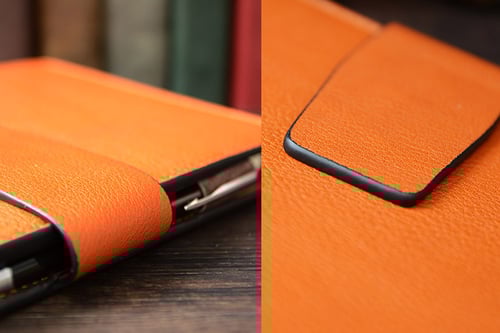 Image of Custom Handmade Vegetable Tanned Italian Leather A5 Notebook Journal Book Diary Book D049